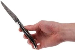 Laguiole En Aubrac 12 Cm Damast Pocket Knife, Full Handle Horn L0712PCI-FFI1 -Knives Low Price AUL0712PCI FFI1 08 laguiole en aubrac aul0712pci ffi1 08