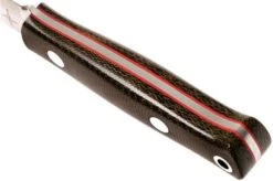 Bark River Mini Bushcrafter CPM 3V, Green Canvas Micarta, Red Liner -Knives Low Price BRK06 022GNC RL 04 bark river brk06 022gnc rl 04