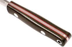 Bark River Mini Bushcrafter CPM 3V, Green Canvas Micarta, Red Liner -Knives Low Price BRK06 022GNC RL 05 bark river brk06 022gnc rl 05