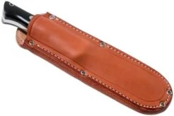 Bark River Bravo 1 CPM 3V, Black Canvas Micarta, Brown Sheath -Knives Low Price BRK07 114BRKC 07 bark river knives v202105