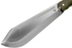 Bark River JX5 Vengeful 1 CPM 3V Green Canvas Micarta Machete -Knives Low Price BRK10 123GCM 03 bark river knives