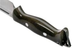 Bark River Bravo Tope Recon CPM 3V Green Canvas Micarta Rampless Survival Knife -Knives Low Price BRK10 221GCMR 04 bark river knives