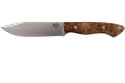 Bark River Sahara Hunter A2, Chechen Burl, Brown Sheath