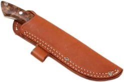Bark River Sahara Hunter A2, Chechen Burl, Brown Sheath -Knives Low Price BRK12 115CBRK1 07 bark river brk12 115cbrk1 07