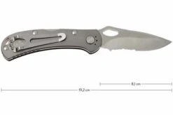 Buck 722 Spitfire 0722GYX1-B Plain Edge/serrated, Grey