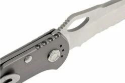 Buck 722 Spitfire 0722GYX1-B Plain Edge/serrated, Grey -Knives Low Price BUCK0722GYX1 B 05 buck 722 spitfire buck0722gyx1 b 05