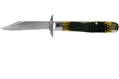 Case Cheetah Olive Green Bone, Russell Jig, 13285, 6111 1/2L SS Pocket Knife