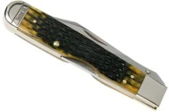 Case Cheetah Olive Green Bone, Russell Jig, 13285, 6111 1/2L SS Pocket Knife -Knives Low Price CE13285 04 case