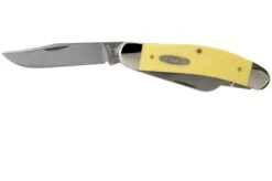 Case Medium Sowbelly Yellow Synthetic 30118, TB3339 CV Pocket Knife -Knives Low Price CE30118 03 case