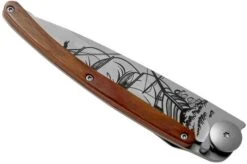 Deejo Tattoo 37g, Coral Wood, Corsair 1CB000063 Pocket Knife -Knives Low Price DJ1CB000063 04 deejo