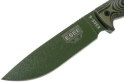 ESEE Model 6 OD Green Blade 3D OD Green-Black G10 Survival Knife 6POD-003 Black Sheath + Clip Plate -Knives Low Price EE 6POD 003 03 esee knives