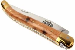Forge De Laguiole - Natural Wood Folder, Juniperwood -Knives Low Price LA1211GE 03 forge de laguiole vouwmes la1211ge d3