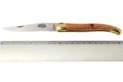 Forge De Laguiole - Natural Wood Folder, Juniperwood -Knives Low Price LA1211GE 05 forge de laguiole vouwmes la1211ge d5