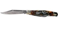 Rough Ryder Stockman Cinnamon Stag RR2160 Damascus Slipjoint Pocket Knife -Knives Low Price RY2160 03 rough ryder