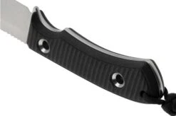 TRC Knives Polheim Magnacut Black Canvas Micarta, Survival Knife -Knives Low Price TI PLH BCM 04 trc