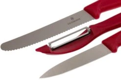Victorinox SwissClassic Vegetable Knives In Red, Set Of 3, 6.7111.31 -Knives Low Price VT6 7111 31 03 victorinox vt6 7111 31 03